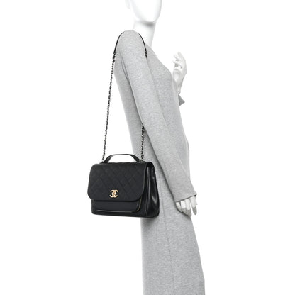 Chanel Caviar Quilted Large Business Affinity Flap Black 2 of 10