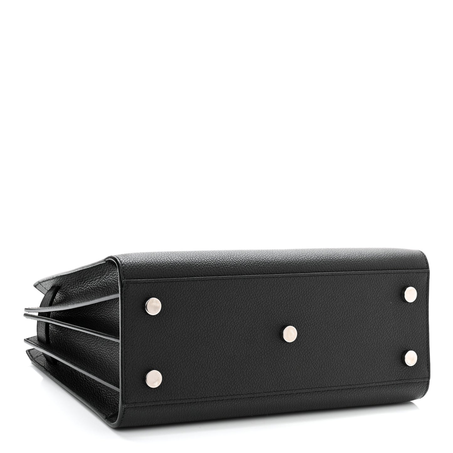 Grained Calfskin Baby Sac De Jour Black