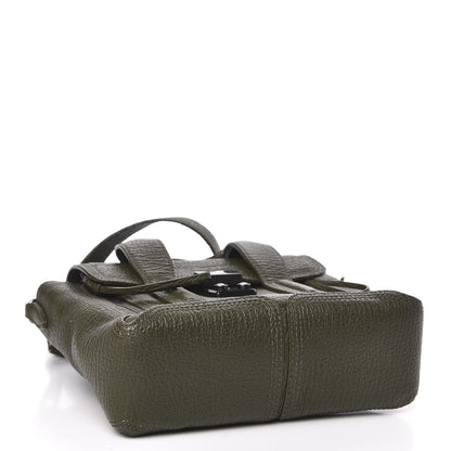 3.1 Phillip Lim 3.1 Textured Calfskin Mini Pashli Satchel Military 4 of 9