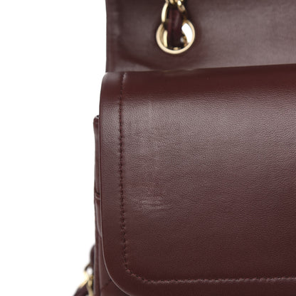 Chanel Lambskin Quilted Jumbo Double Flap Burgundy 8 of 12