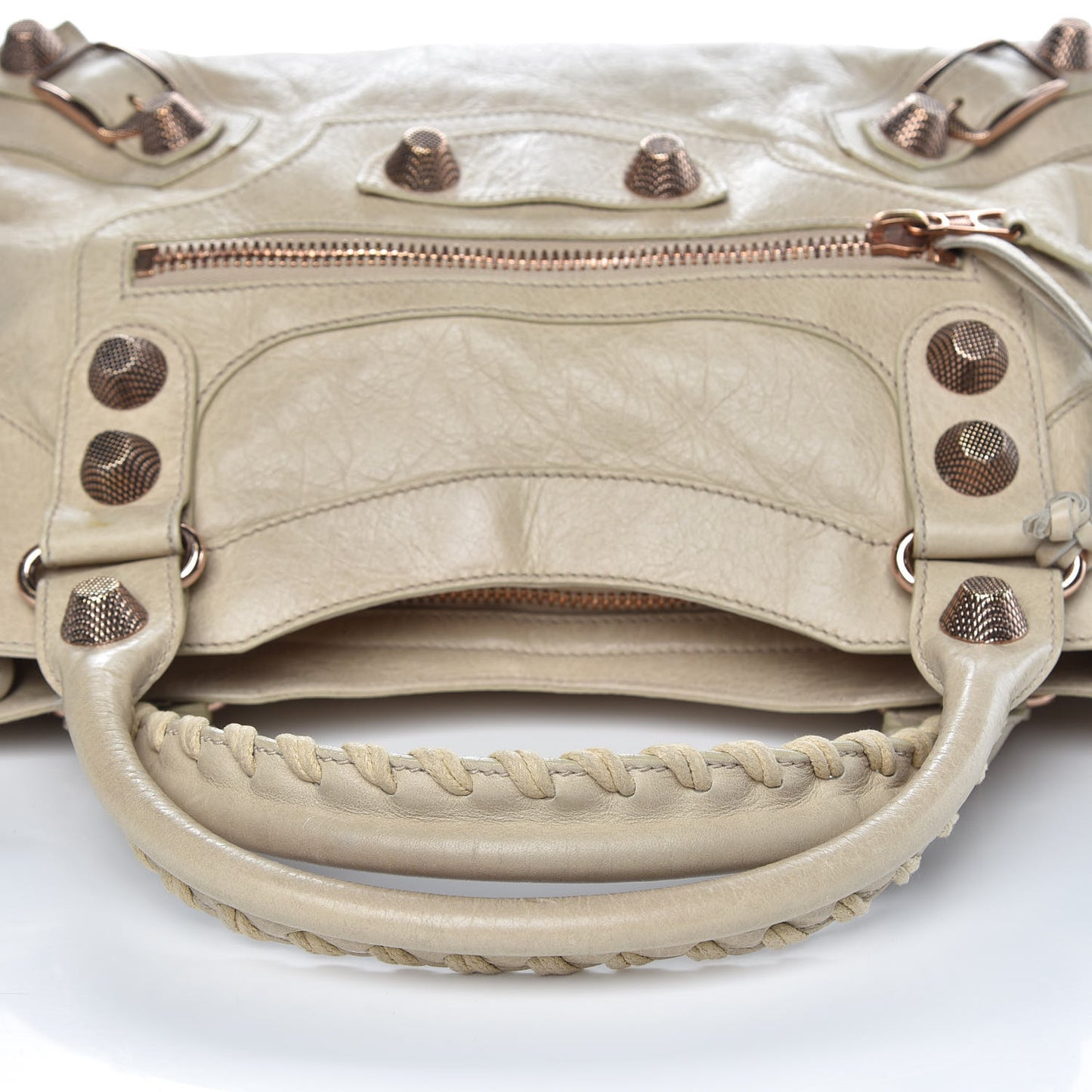 Agneau Giant 21 Rose Gold Hardware City Praline