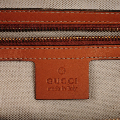 Gucci Monogram Vintage Web Medium Boston Tobacco 6 of 7