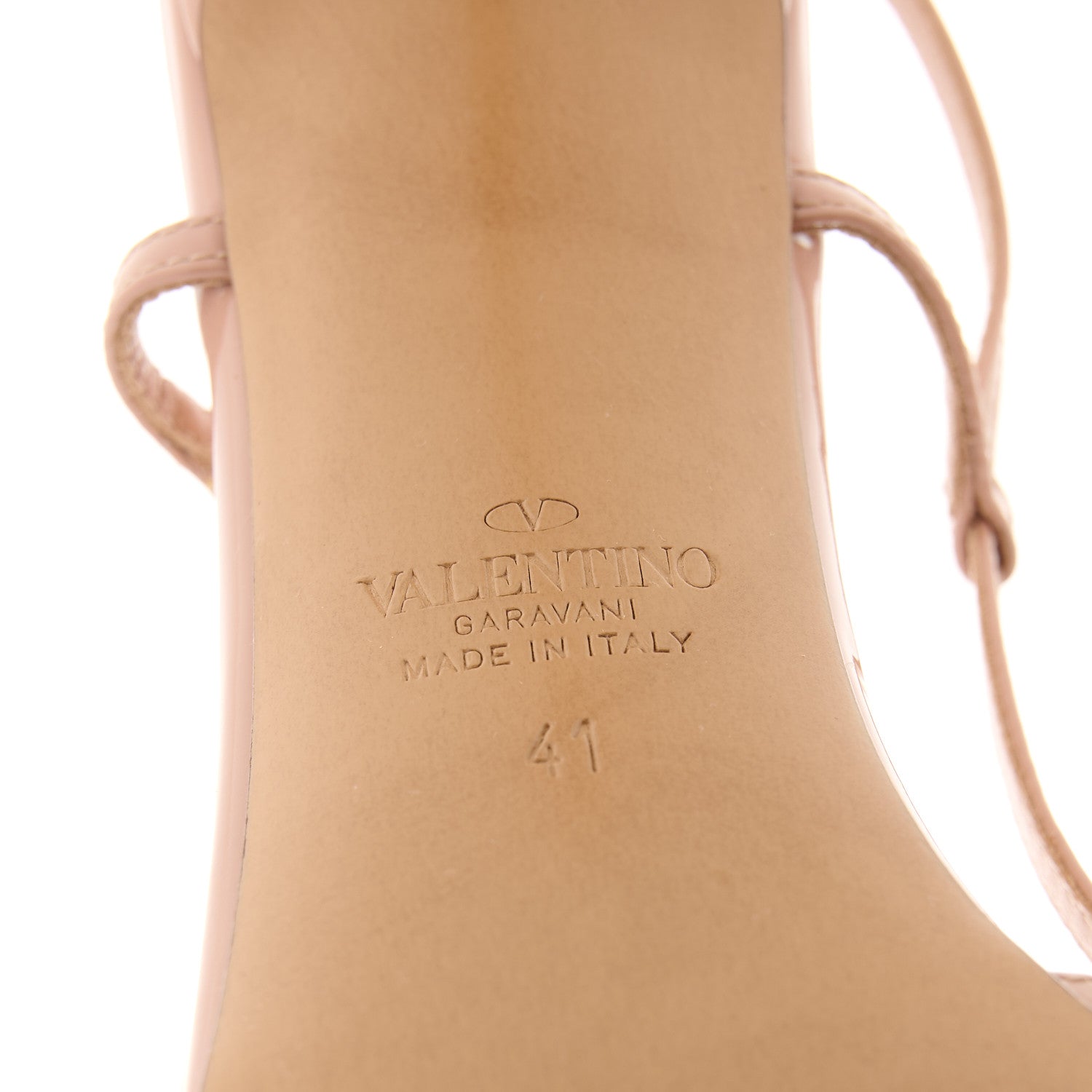 Valentino Garavani Patent Signature Vlogo Slingback 80mm Pumps 41 Rose Cannelle 7 of 12