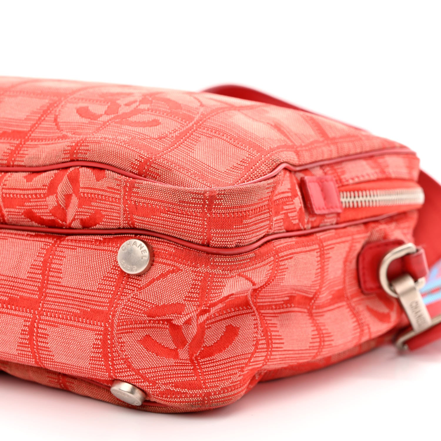 Chanel Nylon Small Travel Tote Red 13 of 18