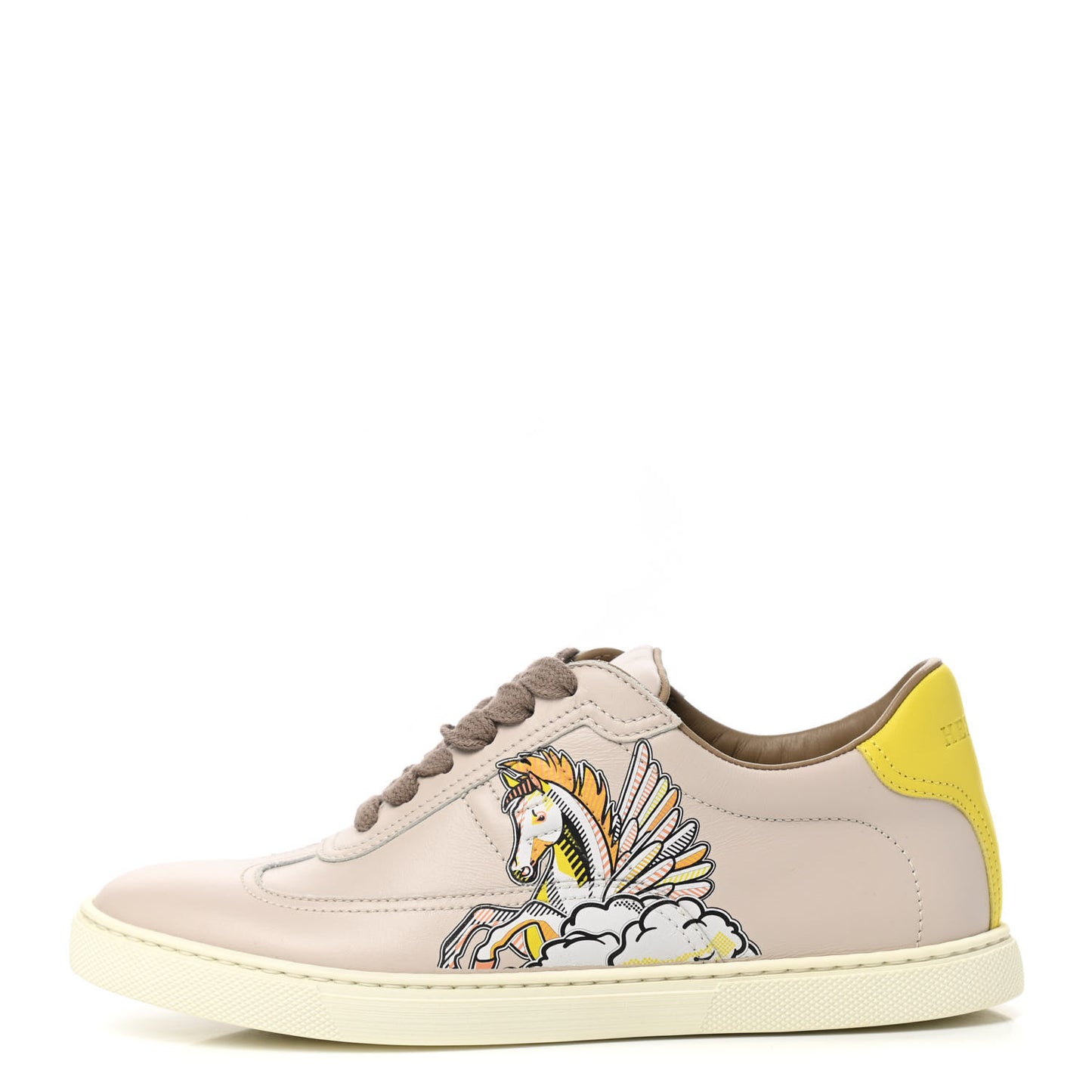 Calfskin Pegase Pop Quicker Sneakers 36.5 Beige Multicolor