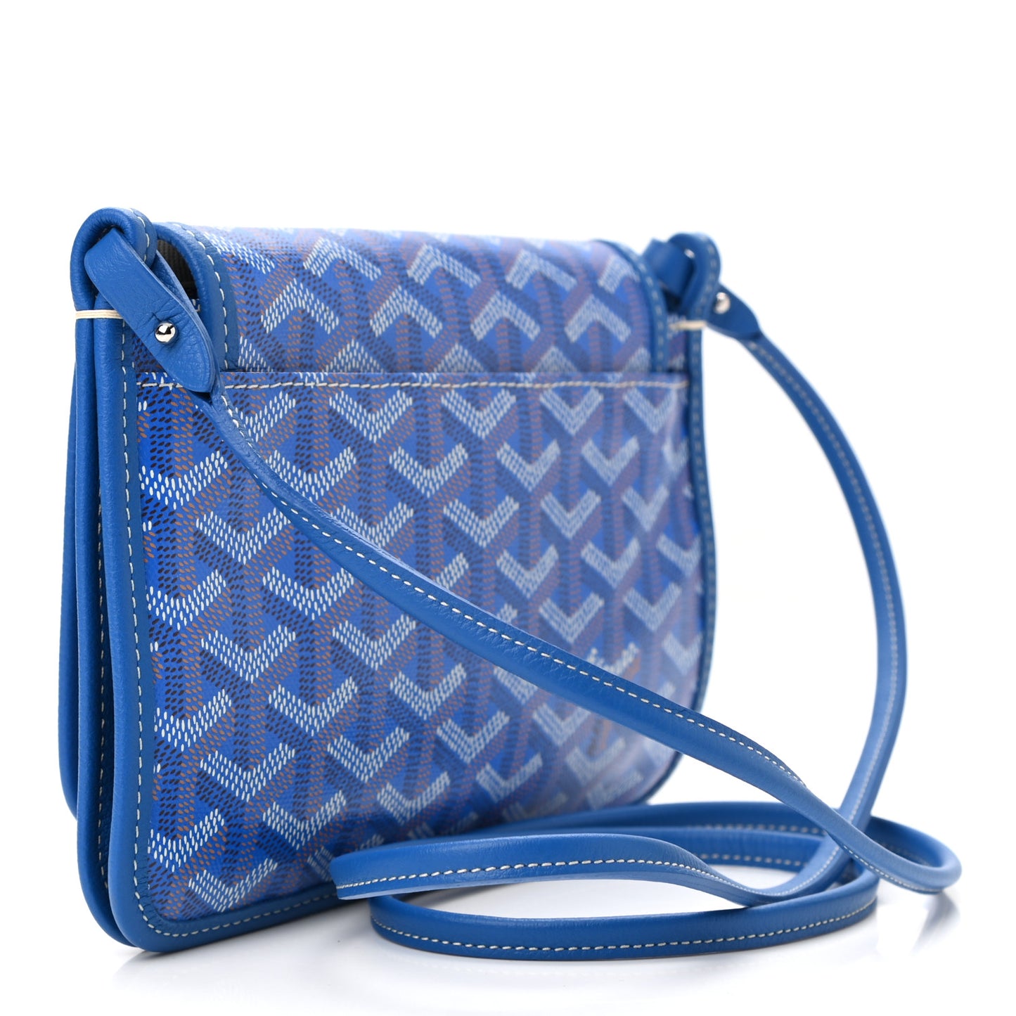 Goyardine Plumet Wallet Clutch Sky Blue