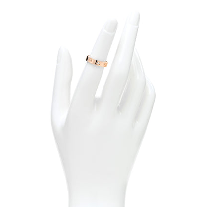 Cartier 18K Pink Gold Diamond 4mm LOVE Wedding Band Ring 48 4.5 2 of 4
