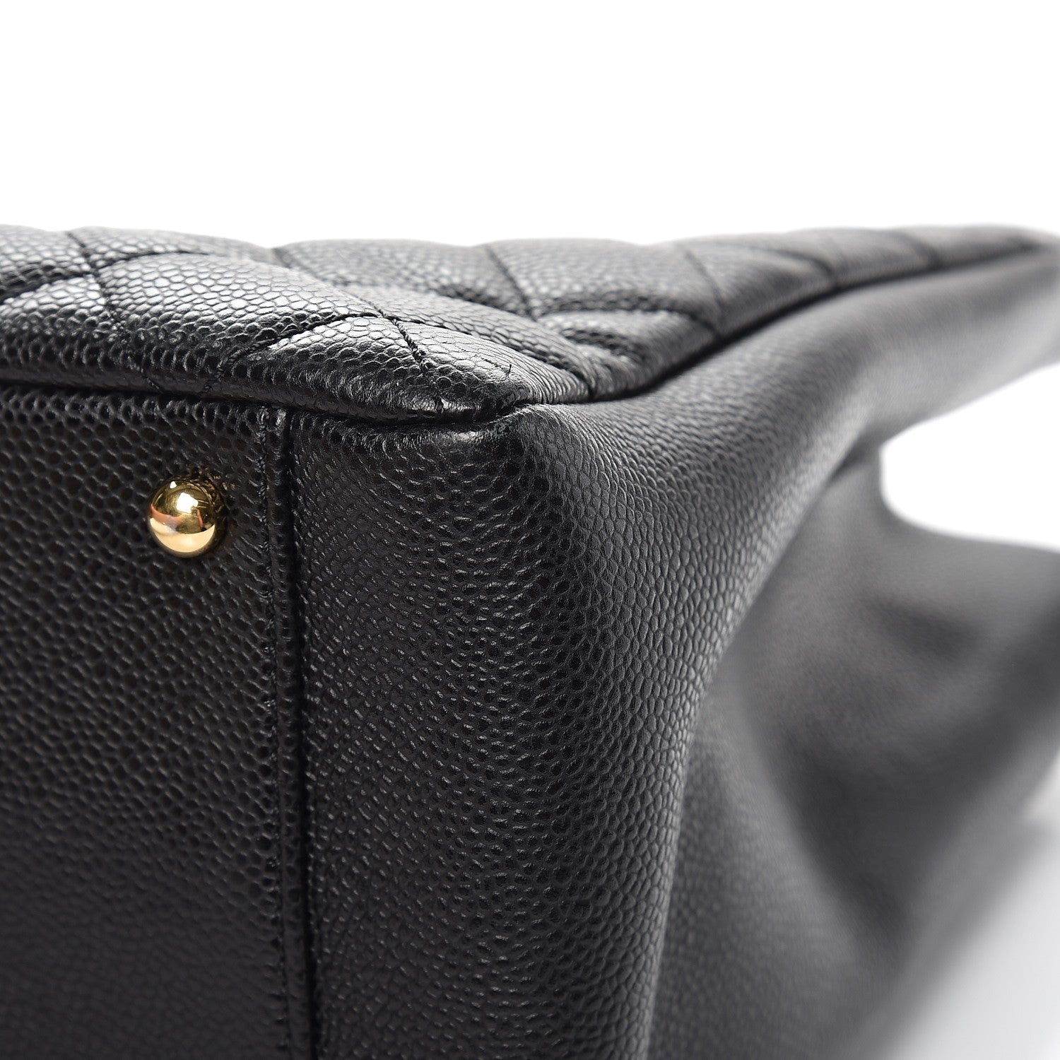 Chanel Caviar Quilted XL Grand Shopping Tote GST Black 9 of 11