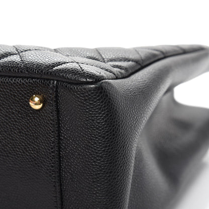 Chanel Caviar Quilted XL Grand Shopping Tote GST Black 9 of 11