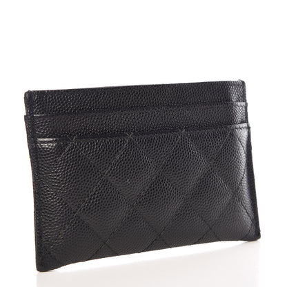 Chanel Caviar Quilted Boy Card Holder Black 3 of 9
