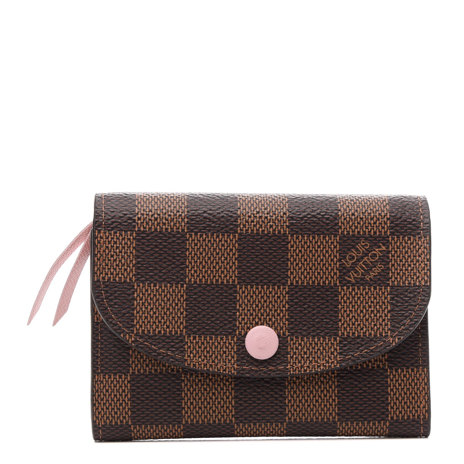 Louis Vuitton Damier Ebene Rosalie Coin Purse Rose Ballerine 1 of 6
