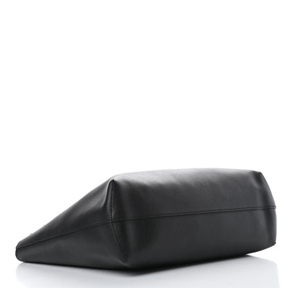 Fendi Vitello Vienna Enamel F is Fendi Shopping Tote Black Taupe 5 of 16