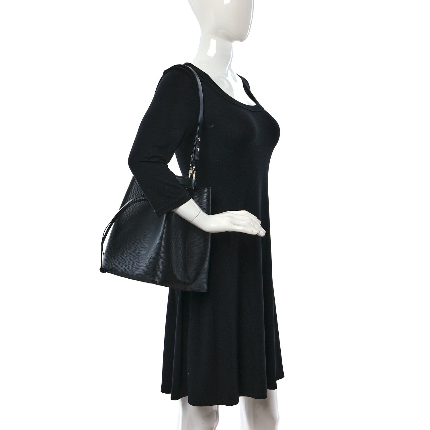 Louis Vuitton Epi NeoNoe MM Black 2 of 11