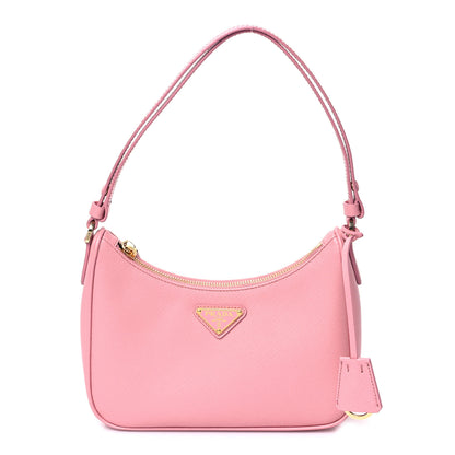 Prada Saffiano Lux Mini Re-Edition Shoulder Bag Petalo 1 of 10