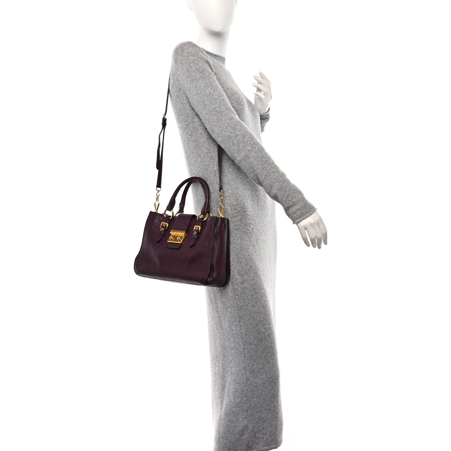Goatskin Madras Shopping Tote Astrale Rosa