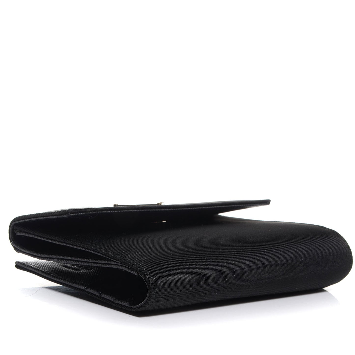 Tessuto Nylon French Wallet Nero Black