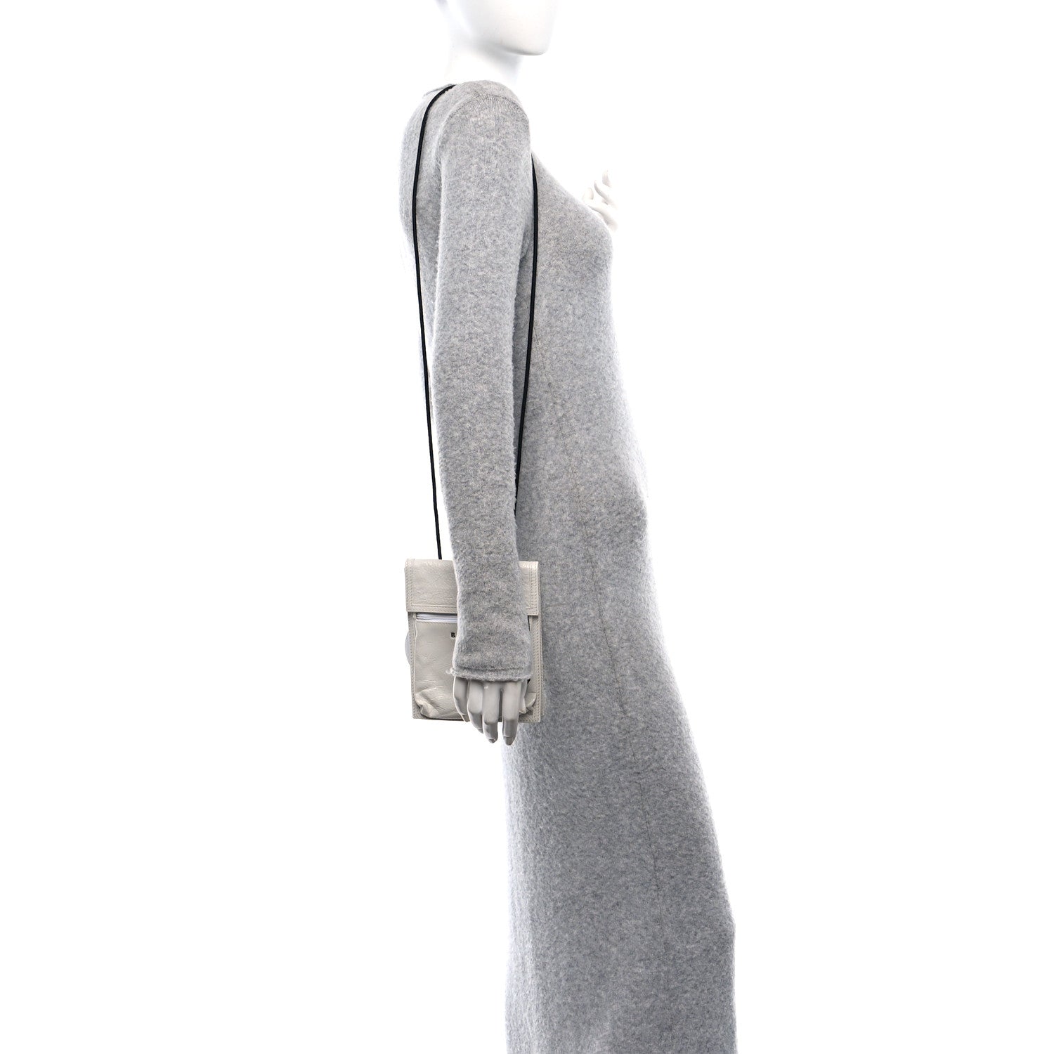 Balenciaga Agneau Arena Small Explorer Crossbody Pouch White 2 of 9