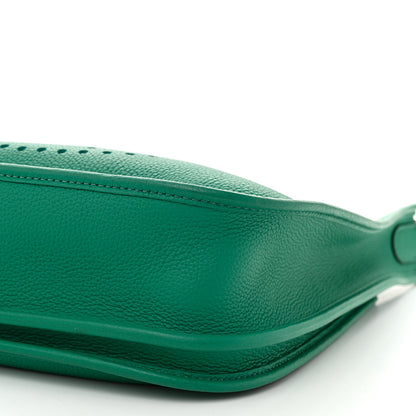 Hermes Taurillon Clemence Evelyne III PM Vert Jade 10 of 10