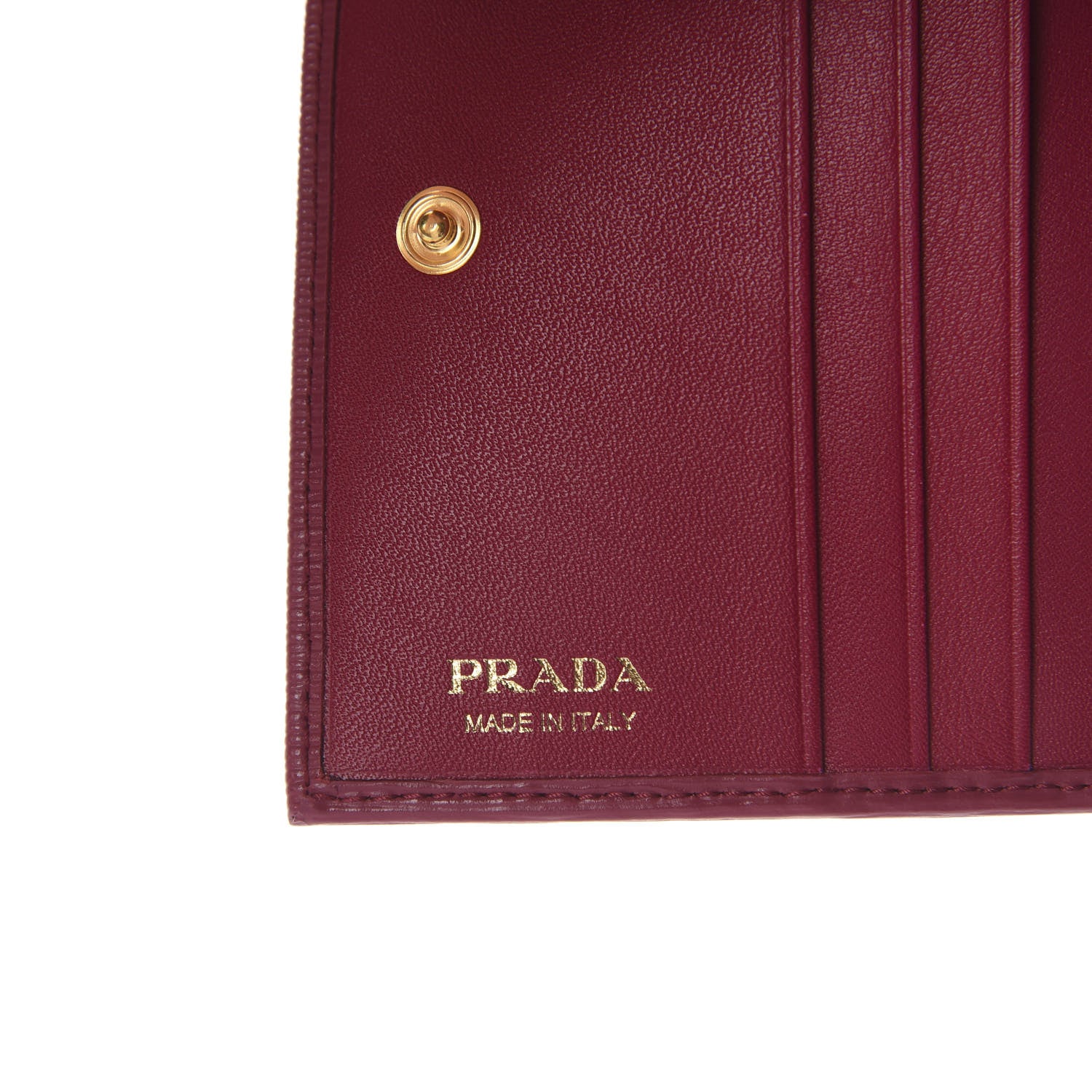 Prada Vitello Move Bi-Fold Wallet Ibisco 5 of 5