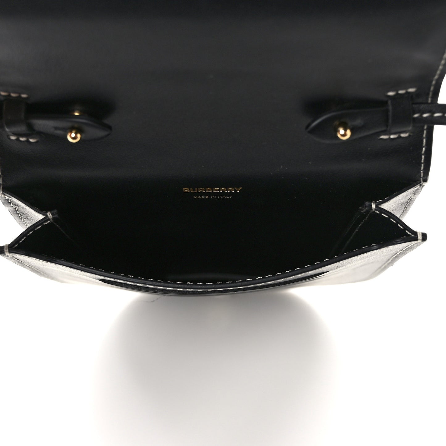 Calfskin Olympia Phone Case With Strap Black