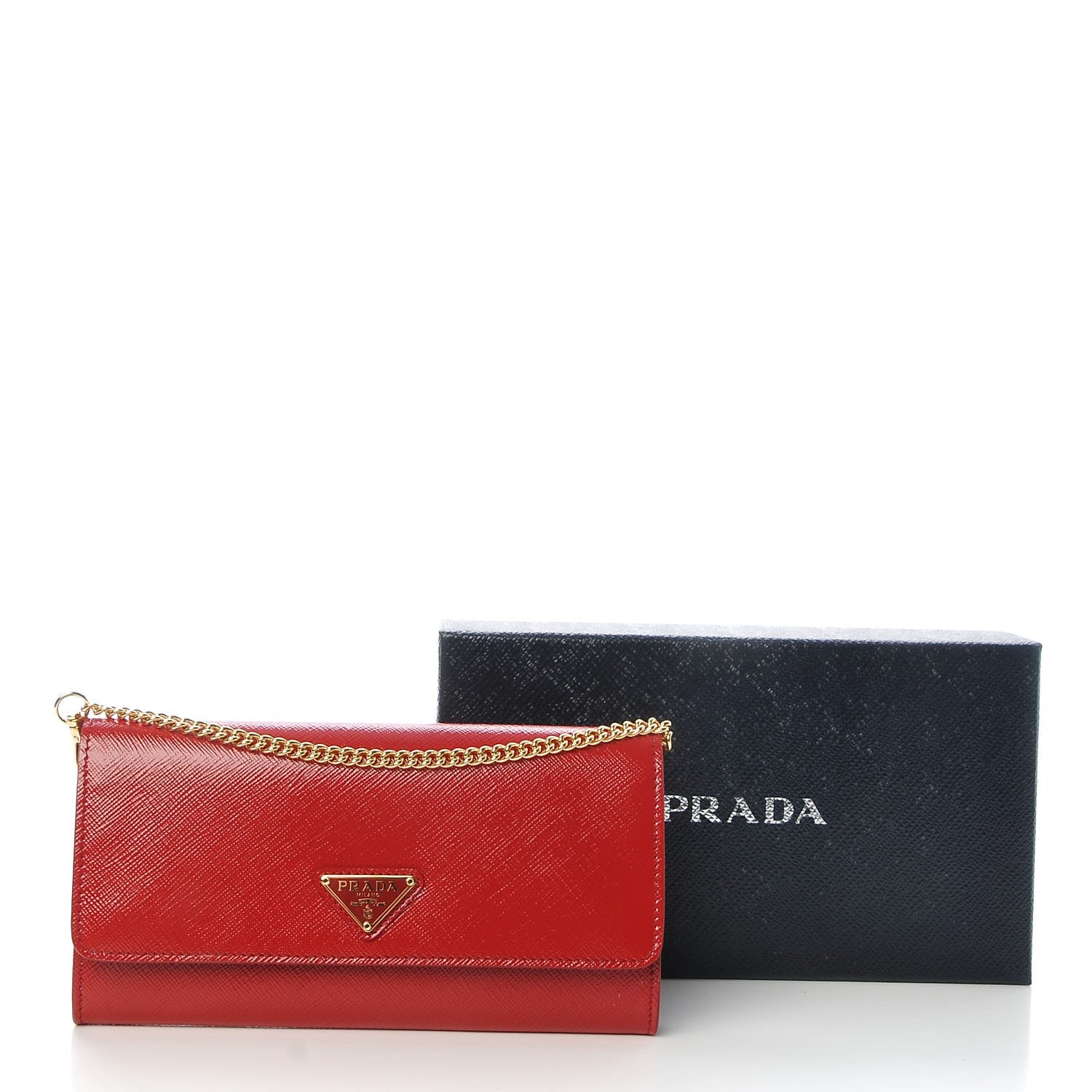 Prada Saffiano Vernice Mini Bag Rosso 8 of 8