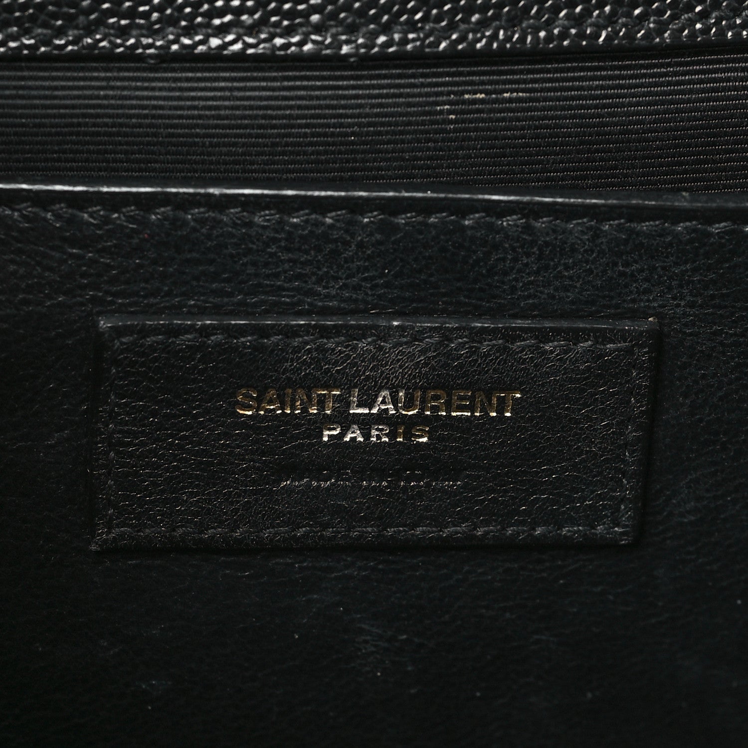 Saint Laurent Grain De Poudre Textured Mixed Matelasse Triquilt Medium Monogram Satchel Black 6 of 10