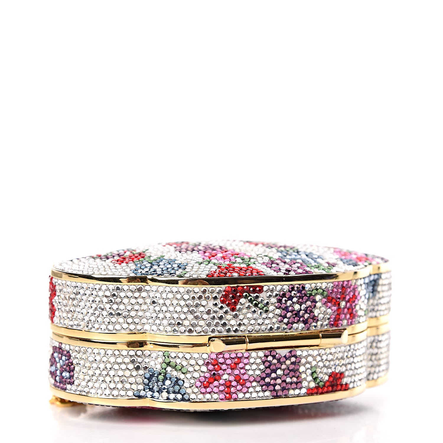 Judith Leiber Swarovski Crystal Floral Miniaudiere Clutch Multicolor 4 of 8