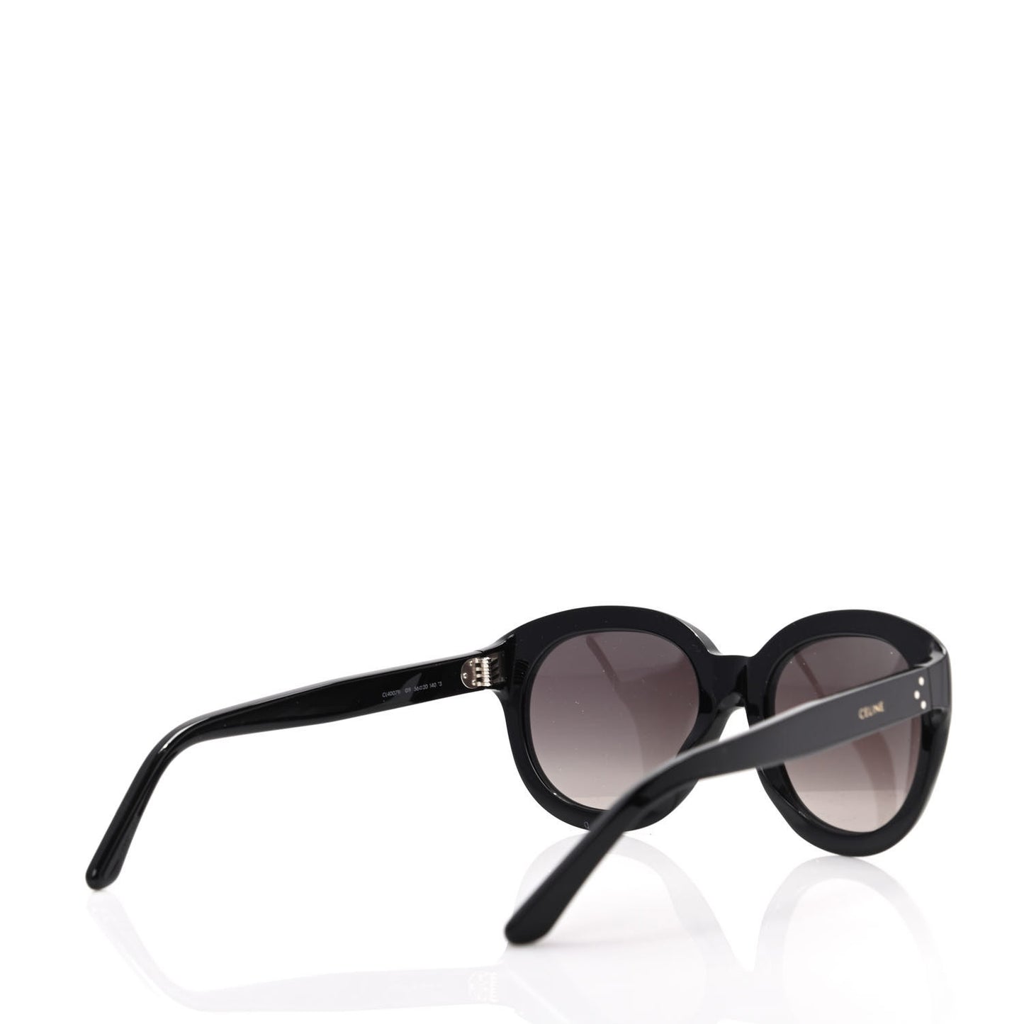 Acetate Round Sunglasses CL400711 Black