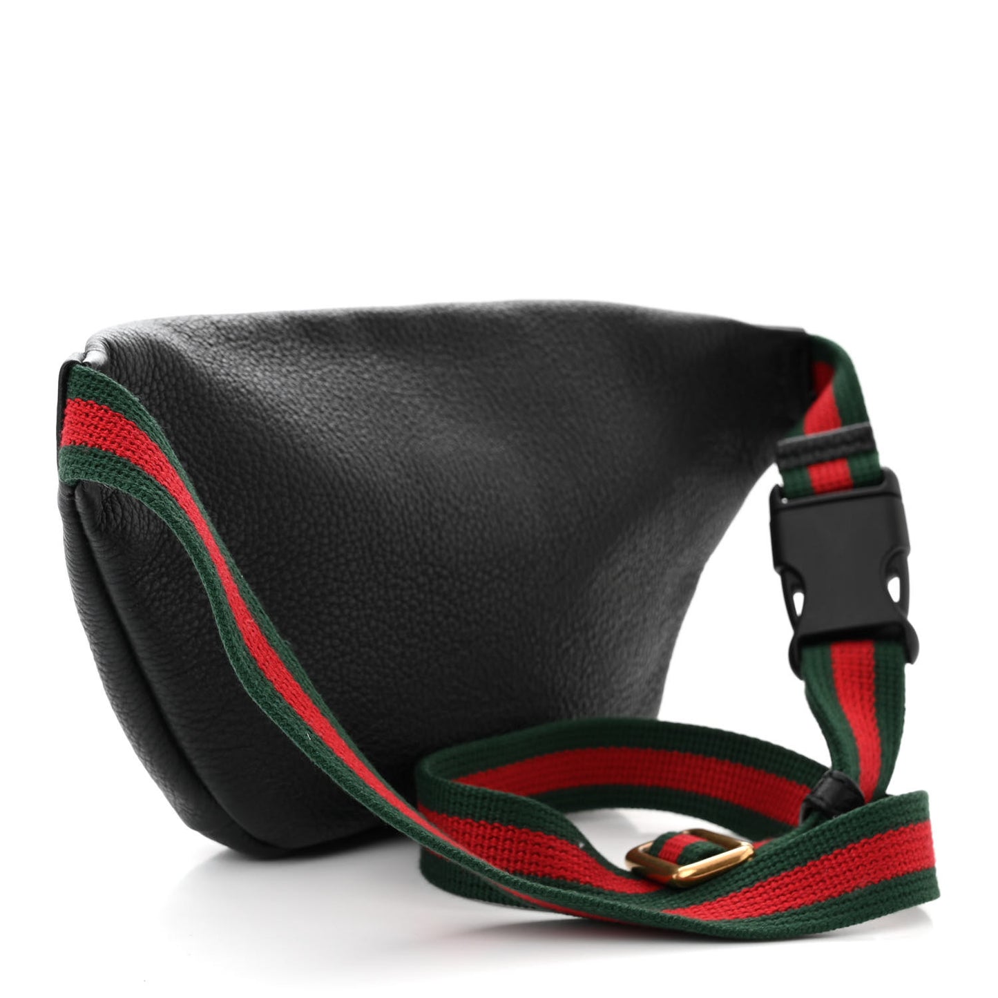 Grained Calfskin Small Logo Belt Bag Black