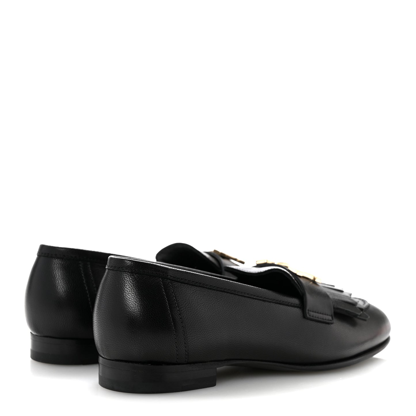 Goatskin Womens Royal Loafers 35 Black