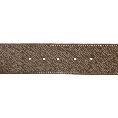 Hermes Epsom 42mm Belt Strap 90 White Etoupe 7 of 9