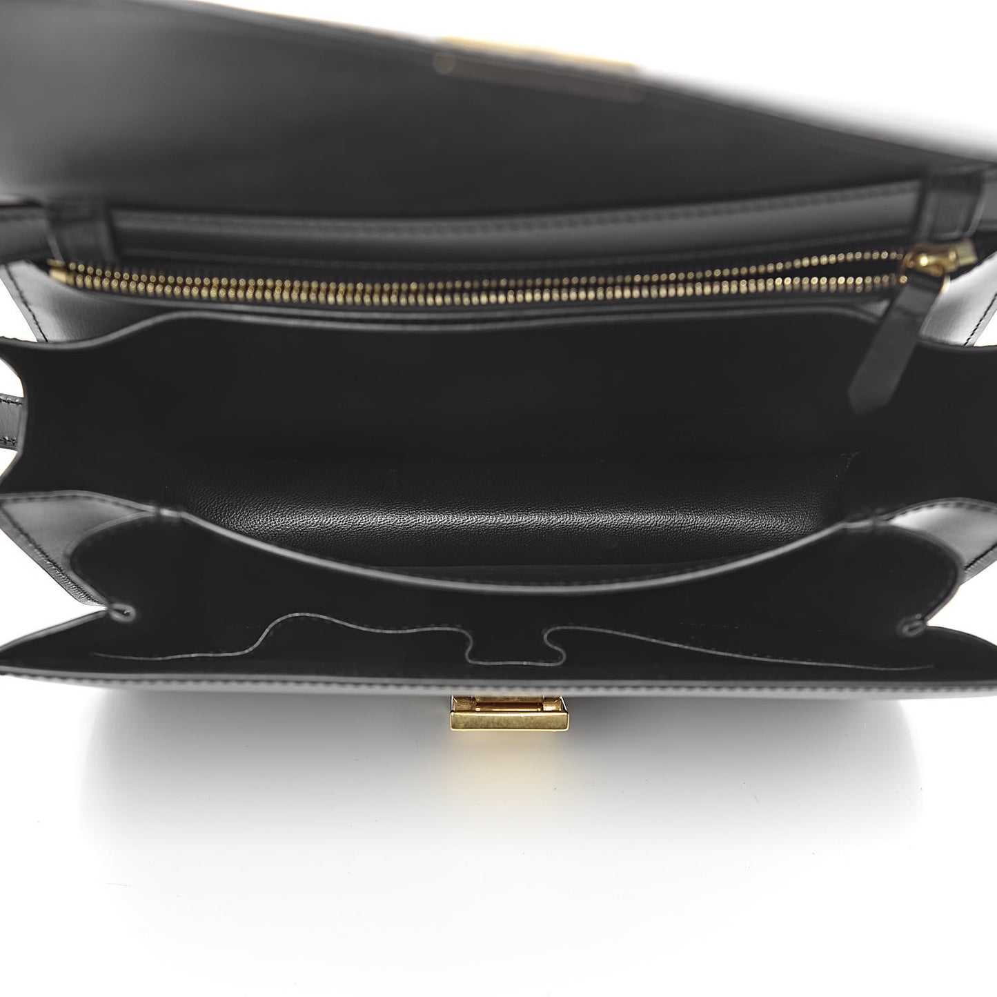 Box Calfskin Medium Classic Box Flap Bag Black