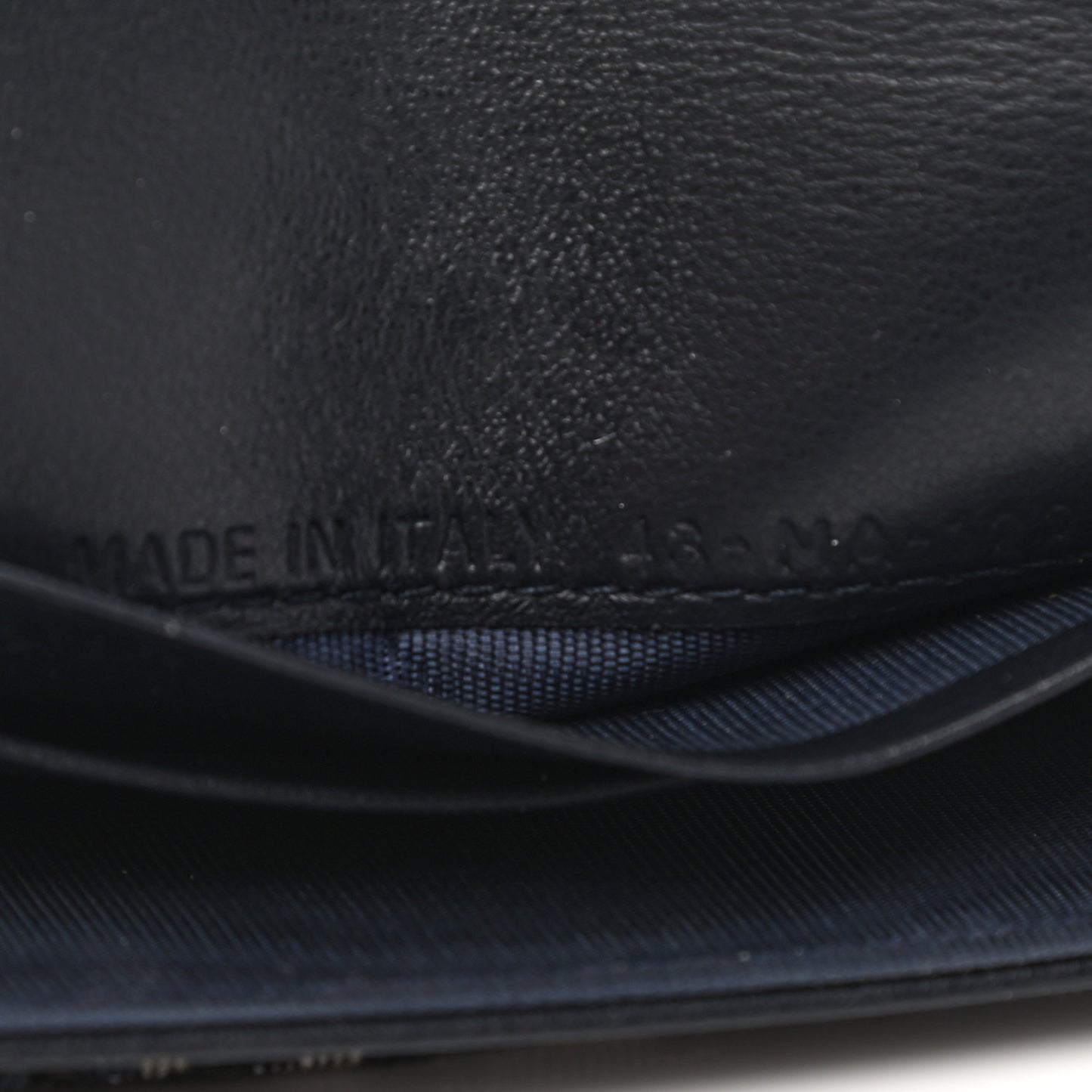 Oblique Saddle Card Holder Blue