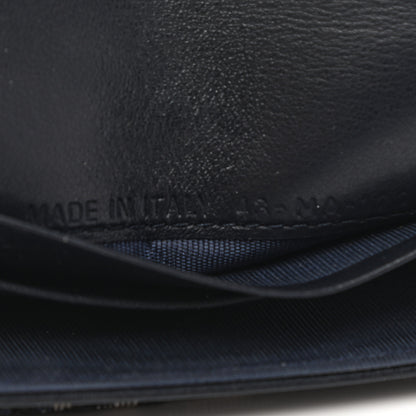 Christian Dior Oblique Saddle Card Holder Blue 7 of 8