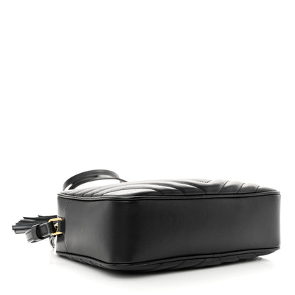 Saint Laurent Calfskin Matelasse Monogram Lou Camera Bag Black 4 of 10