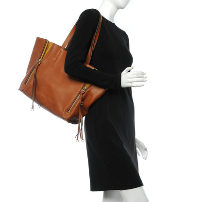 Chloe Smooth Calfskin Medium Milo Shopping Tote Caramel 2 of 9
