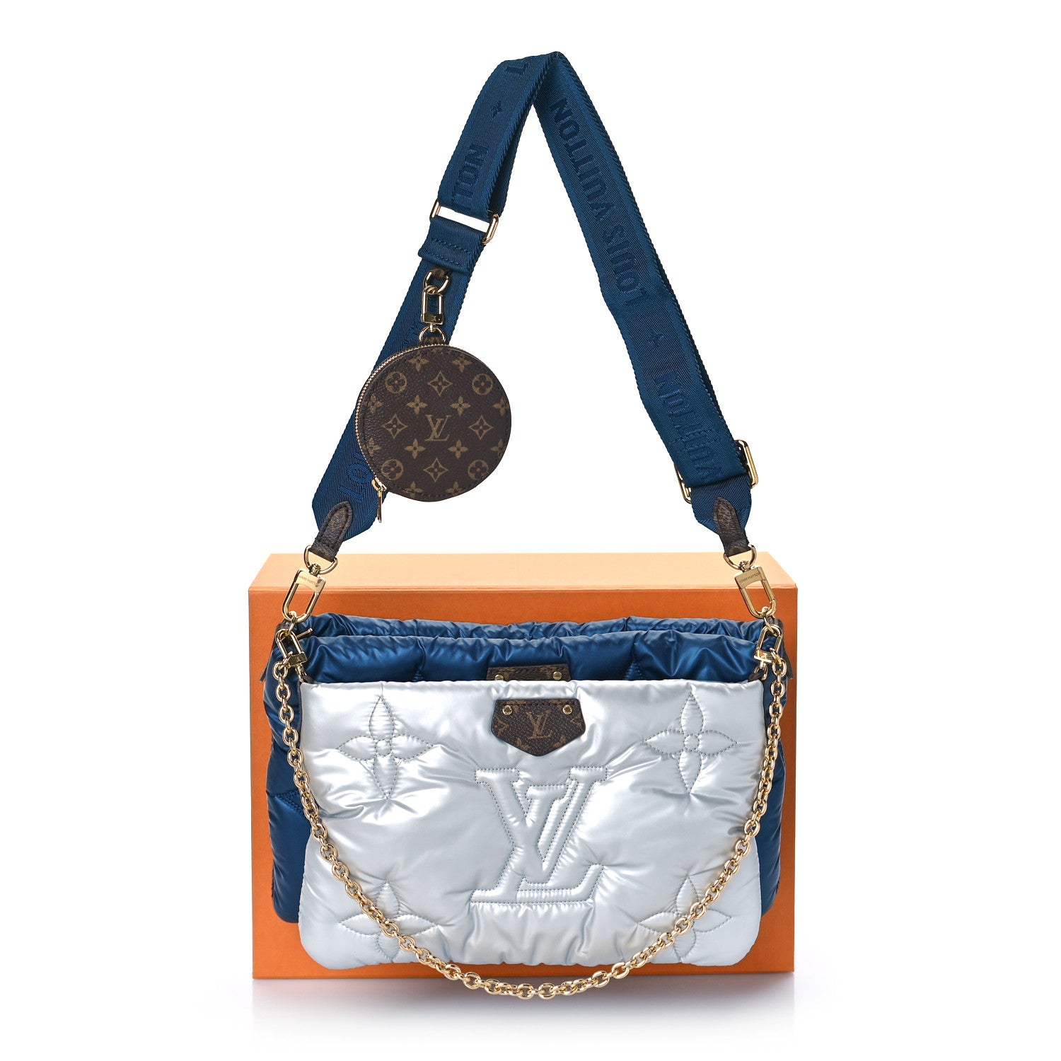 Louis Vuitton Econyl Monogram Pillow Maxi Multi Pochette Accessories Navy Silver 12 of 12