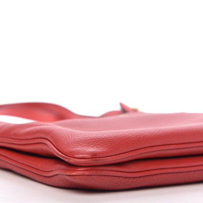 Prada Vitello Phenix Double Zip Crossbody Bag Scarlatto 7 of 13