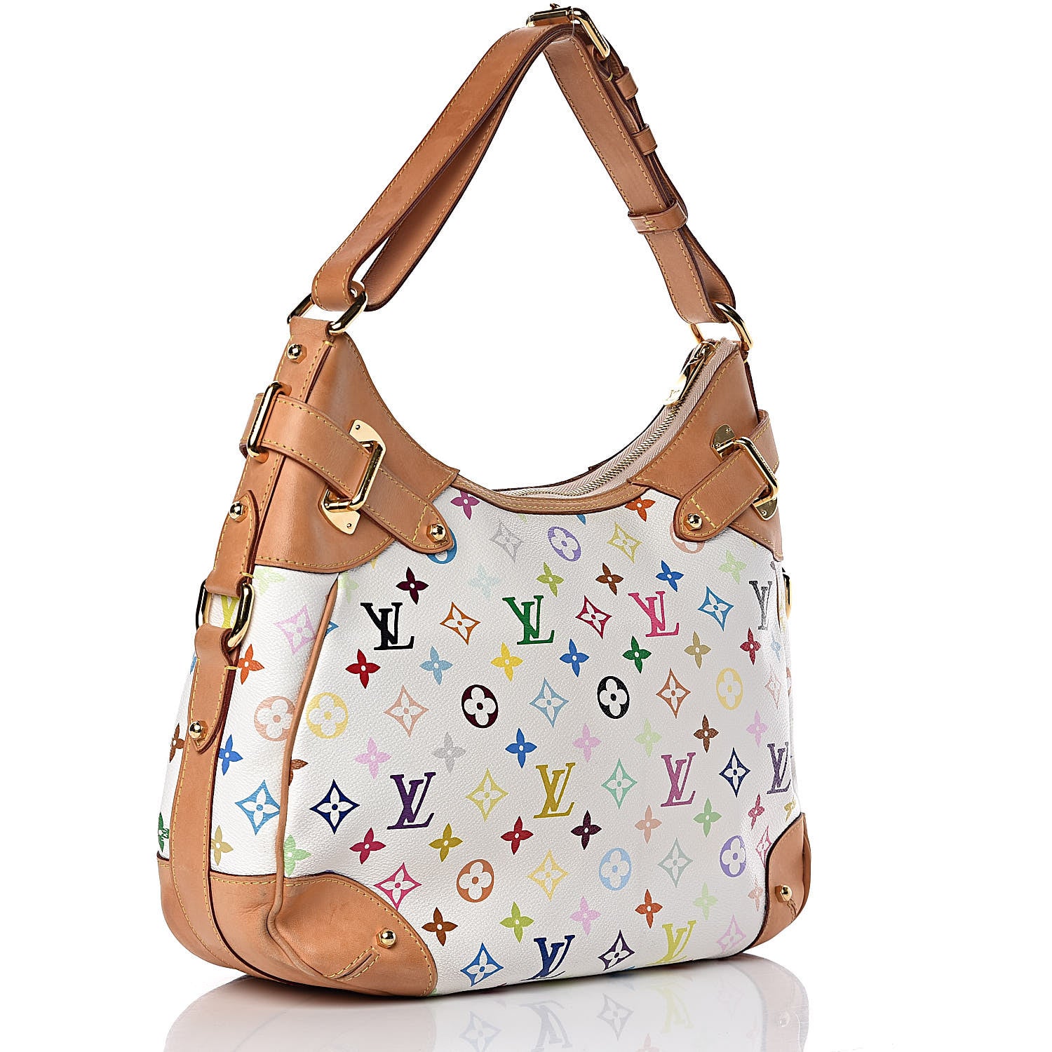 Louis Vuitton Monogram Multicolor Greta White 3 of 10