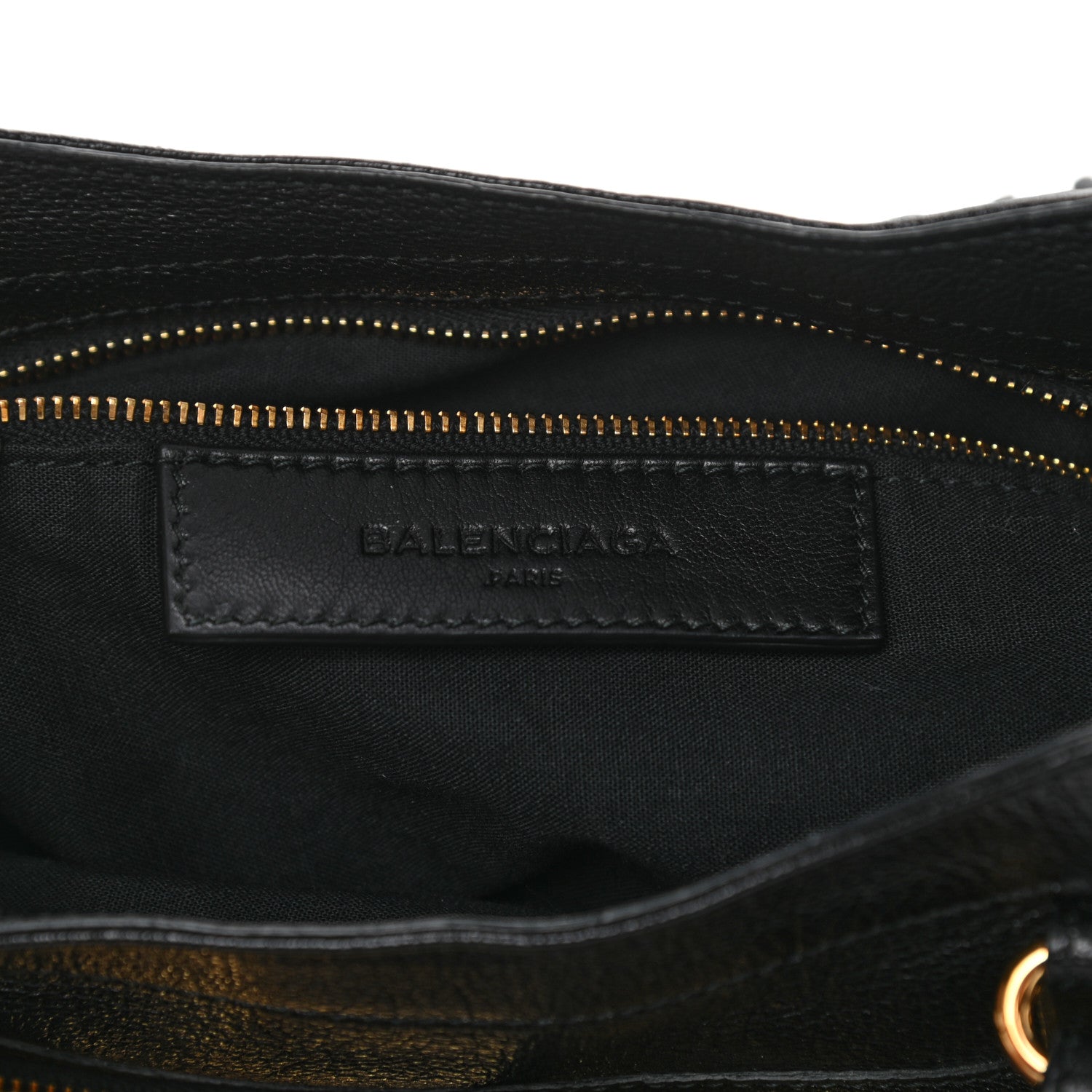 Balenciaga Chevre Gold Metallic Edge Hardware Velo Black 5 of 10