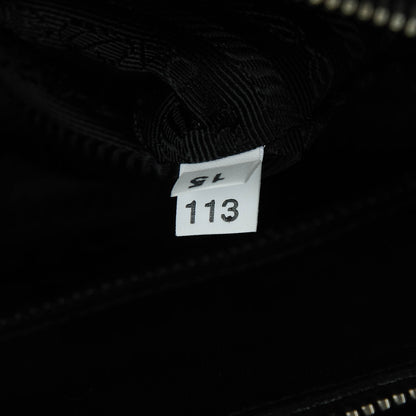 Prada Vernice Gaufre Tote Black 7 of 7