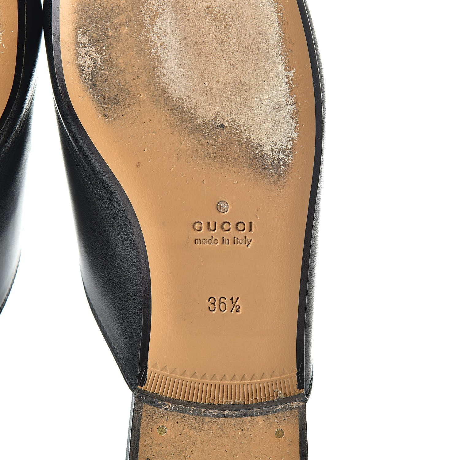 Gucci Calfskin Womens Princetown Slippers 36.5 Black 8 of 16