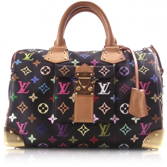 Louis Vuitton Monogram Multicolor Speedy 30 Black 1 of 8