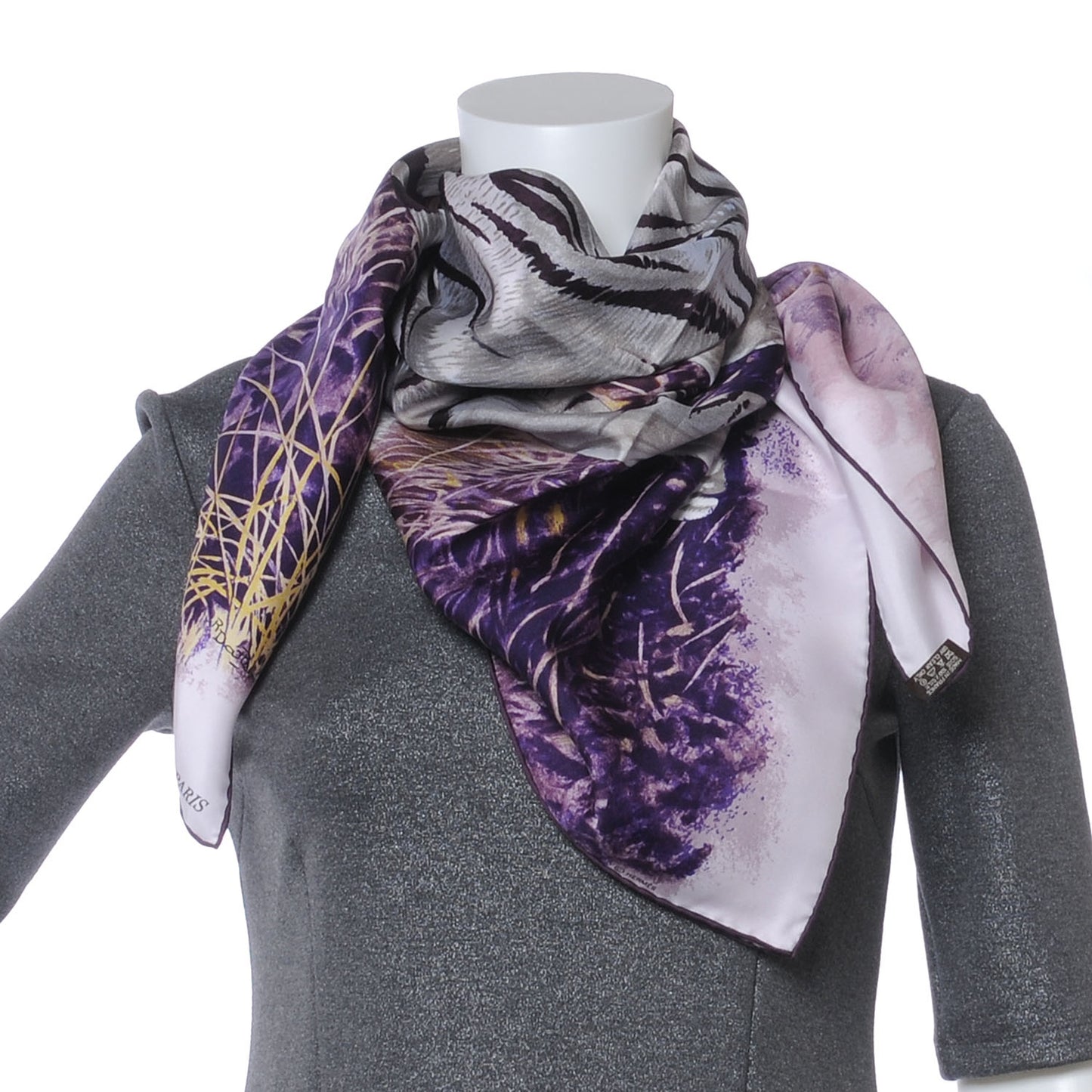 Silk Tigre du Bengale Scarf 90