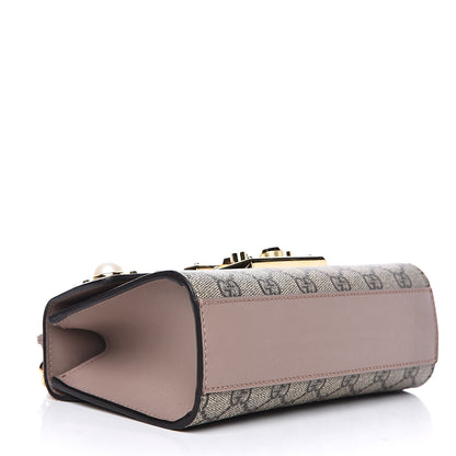 Gucci GG Supreme Monogram Studded Small Padlock Shoulder Bag Porcelain Rose 4 of 12