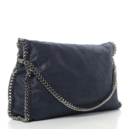 Stella McCartney Shaggy Deer Falabella Fold Over Tote Navy 3 of 9