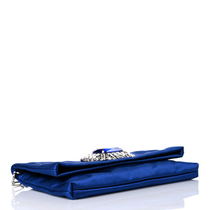 Jimmy Choo Satin Crystal Titania Clutch Blue 4 of 11