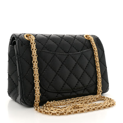 Chanel Calfskin Double Stitch 2.55 Reissue 224 Flap Black 3 of 10