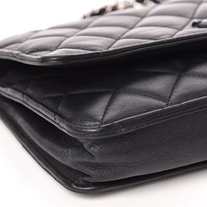 Chanel Calfskin Quilted Wallet On Chain WOC So Black 9 of 12