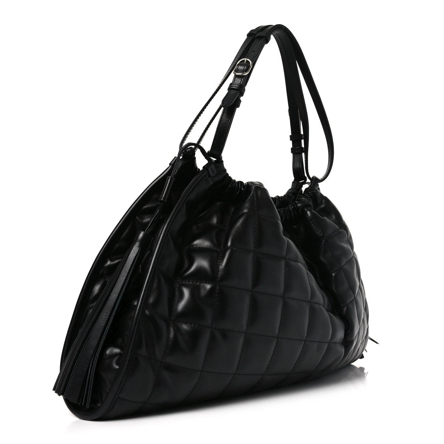 Gucci Calfskin Quilted Medium Deco Tote Bag Black 3 of 10